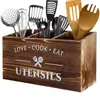 Caixa de classificação para utensílios de cozinha faca e garfo colher cesta de armazenamento de classificação caixa de armazenamento caixa de armazenamento de mesa de cozinha de madeira compartimento de armazenamento