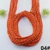 Cuerda de Punto de Salto Multicolor de 4 mm Cuerda Retorcida Cuerda Cruzada Cuerda para Ropa Cuerda para Cintura Cuerda para Sombrero Se Puede Usar como Cordones de Zapatos y Se Puede Usar como Extremos de Cuerda de Silicona