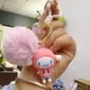 Serie de Bolas de Peluche de Dibujos Animados Creativos Nuevo Colgante de Llavero de Muñeca Juguete de Resina de PVC Adornos Pequeños Lindos Venta al por Mayor