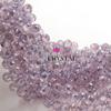 Agujero Horizontal Cristal de Fresa Cristal Facetado Cuentas Sueltas Bombilla de Luz Perlas Destellantes Accesorios para Joyería Hecha a Mano DIY Decoración Colgante para Coche