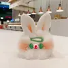 Horquilla de amor hecha a mano Llavero de peluche de conejo Colgante de bolsa de dibujos animados creativo famoso en Internet Joyería de regalo para estudiantes