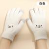Liquidación Otoño e Invierno Guantes de Felpa Tejidos al por Mayor Cálidos y a Prueba de Frío Forrados de Polar Imitación de Visón Dibujos Animados Lindos Pantalla Táctil Moda