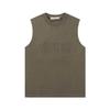 Esenciales Hhh Camiseta con Letras Estilo Americano Chaleco Trbottomy Marca High Street Niebla Verano Camiseta Base para Hombre y Mujer