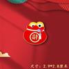 Broche Año de la Serpiente 2025 Mascota de este Año de Vida Moda Nacional Dibujo Animado Lindo Insignia de Metal Accesorios para Ropa Bolso Regalo