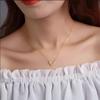 Colar V de prata esterlina S925 para mulheres, folheado a ouro 18k, temperamento vento frio, corrente para clavícula ins, presente de Dia dos Namorados, atacado