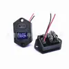Interruptor basculante iluminado KCD1 dos en uno con conector hembra tipo C y orificios de montaje para interruptor de alimentación fijo al panel.