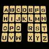 26 Pingentes de Letras do Alfabeto Inglês Acessórios de Joias em Aço Inoxidável Acessórios de Marca Tendência Pingentes para Colar Chaveiro DIY