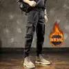 Pantalones de Trabajo Estilo Americano para Hombre, Corte Delgado, Primavera y Otoño, Multibolsillos, Talla Grande, Pantalones Jogger, Marca de Moda, Forro Polar, Pantalones Casuales Cortos