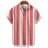 Comercio electrónico transfronterizo popular nuevo de verano para hombre impresión digital 3D tendencia de ocio hawaiana camisa de manga corta