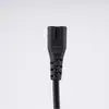 Cable de alimentación CC de dos clavijas estándar americano al por mayor cable de carga de dos orificios figura de ocho adaptador de 1.15 m cable de alimentación universal