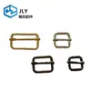 Fivela de Trava de Metal em Forma de D, 3,8 mm de Largura, 6 Seções, 20 mm de Diâmetro Interno, Em Estoque, Atacado, Fivela de Trava de Metal, Fivela de Ajuste de Três Posições com Fio de Ferro para Fita
