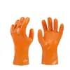 Luvas de proteção para trabalho em borracha antiaderente para abate de peixes, totalmente imersas em plástico, espessadas, com partículas de borracha em toda a superfície, impermeáveis, antiderrapantes, resistentes ao desgaste, à prova de óleo