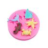 Molde de Silicona para Azúcar Flip Mundo Marino DIY Molde de Silicona Líquida Molde de Jabón Artesanal de Cerámica Blanda