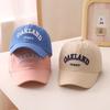 Gorra de béisbol fina con visera de estilo coreano para niños, primavera y otoño, con bordado de letras, para hombres y mujeres, con protección solar, venta al por mayor