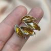Pendientes de Hoja Caduca Color Marrón Rudd para Mujer Nicho de Gama Alta Pendientes de Nicho de Lujo Ligero Moda Elegantes Versátiles Pendientes de Otoño e Invierno