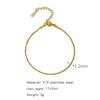 Pulsera Popular de Combinación de Acero Inoxidable de Venta Caliente Transfronteriza Amuleto de Moda Europea y Americana Pulsera Gruesa y Delgada para Mujer Chapada al Vacío en Oro de 18K
