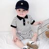 Mamelucos de Algodón 95 para Bebé para Hombre y Mujer, Ropa de Bebé Delgada de Verano de Manga Corta, Pijamas para Gatear, Ropa Infantil para Salir
