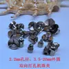 Portabrocas de Punzonado Bidireccional 2.2mm Agujero Cuentas de Semilla de Bodhi Pinza Ámbar Tuerca Tazón de Tarjeta Pinza para Manualidades de Perlas Boca