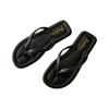 Chanclas planas de playa de moda para el hogar, pantuflas retro para mujer, verano, interior, baño, transpirables, para uso exterior
