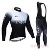 Venta al por mayor de fábrica versión Tour de Francia traje de ropa de ciclismo de manga larga para primavera y otoño bicicleta de montaña ropa deportiva transpirable para hombre