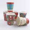 Copo de papel descartável Kangle para festa de aniversário cor 9 oz 250ml copo de papel de aniversário pode ser impresso logo