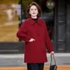 Nova Coleção Primavera, Outono, Inverno 2026 para Mães: Casaco Solto, Fashion, Casual, Emagrecedor, Rejuvenescedor, Versátil para Mulheres de Meia-Idade