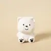 Adornos Creativos Hechos a Mano de Madera Maciza Tallada de Oso Dibujos Animados Lindos Animales Tallados en Madera Decoraciones de Escritorio Regalos Venta al por Mayor