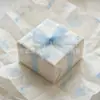 Papel de regalo de papel de pera a rayas azul bebé simple, forro de caja de avión, papel a prueba de humedad para ropa, papel de regalo para flores