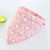 Venta al por mayor transfronteriza Crisantemo del sol para bebé con estampado colorido en la parte inferior Toalla triangular para bebé niño y niña con bolsillo Babero Toalla para saliva y sudor de bebé