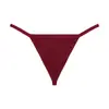 Tanga Feminina Europeia e Americana Transfronteiriça de Algodão Puro com Tira Fina Sem Costura Respirável Levanta Bumbum Sedutora Tentação Cintura Baixa Pura Desejo Roupa Íntima para Mulheres