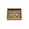 Escultura de bronce en relieve estilo chino "Fortuna Abundante Año Tras Año" de oro puro 999, decoración de mesa tridimensional, personalizable para venta al por mayor