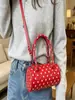 Bolso Boston de Moda Transfronterizo para Mujer 2026 Nuevo Estilo Lindo Dulce Bolso de Hombro Elegante Bolso Cruzado