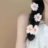 Pinza para el pelo de phalaenopsis estilo vacaciones de verano para mujer, accesorio lateral de flor artificial para el cabello, pasador de alta gama estilo coreano para sesiones de fotos