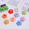 Flores Pequeñas Coloridas de Dibujos Animados Infantil Hecho a Mano DIY Accesorios para Joyería Pegamento de Crema Resina Pequeños Accesorios Material para Pasadores