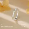 Anillos de Plata de Ley Gan Jia Anillos de Pareja Lujo Ligero Forma de Animal Gato Perro Moda Joyería de Mano para el Trabajo No se Descolora