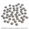 AliExpress aleación de plata antigua hueco flor soporte espaciador cuenta tapa de flor antiguo DIY paso agitar horquilla corona de pelo accesorios