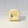 Accesorios de pegatinas para notas de refrigerador de utilería para fotografía de sofás pequeños creativos, sofá de simulación lindo, pegatinas de resina para refrigerador de sofá