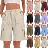 Shorts Casuales de Verano de Cintura Alta con Bolsillos, Pantalones Cargo, Moda Transfronteriza 2026 Tendencia Casual