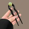 Palillos Acrílicos para el Cabello con Cuentas Pasadores en Forma de U Accesorios para Moños de Verano 2026 Nuevos Pasadores Simples Modernos para el Uso Diario