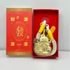 Llavero de Oro Puro 999 Gato de la Suerte Colgante Dios de la Riqueza Correa para Teléfono Regalo para Eventos Suministro Directo de Fábrica