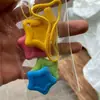Goma de Borrar en Forma de Estrella para Borrado Preciso, Fácil de Usar, Duradera, No Deja Residuo, Viene con un Cordón para Evitar la Pérdida, Goma de Borrar Multifuncional