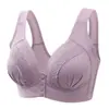 Sujetador Push-Up Inalámbrico para Mujeres de Mediana Edad y Mayores, Estilo Chaleco, Apertura Frontal, Delgado, de Copa Completa Ropa Interior para Mujer