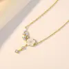 Tiki Prata de Lei 925 Colar Flor de Ameixa Fritillaria Branca Feminino Retrô Elegante Corrente de Clavícula Socialite Elegante Luxo Leve Estilo Pequeno