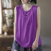 Chaleco Superior de Color Sólido sin Mangas con Múltiples Opciones de Color, Tirantes Anchos, Nuevo Chaleco de Verano para Ropa Exterior, Tallas Grandes para Mujer