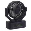 Ventilador de acampamento transfronteiriço ventilador de carregamento USB ventilador solar ventilador de acampamento ao ar livre ventilador de barraca de acampamento