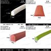 Semicírculo de espuma de silicona sólido rojo espuma resistente a altas temperaturas anti-colisión tira de sellado para puerta de armario tipo D tira para huecos mecánicos
