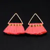 Pendientes de Aro Metálico con Borla de Abanico de Colores Accesorios para el Cabello Accesorios Colgantes Hechos a Mano DIY Colgante para Llave Colgante Pequeño