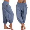 Verão 2018 Novo Aladdin Calças Casuais Tamanho Grande Calças para Gordos Desejo Aliexpress Ebay Calças Cropped Fluidas