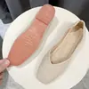 Novedad Primavera/Verano 2026 Estilo Extranjero Mocasines de Punta Cuadrada Suela Plana Suave Antideslizantes Cómodos Boca Poco Profunda Zapatos para Mamá Transfronterizo