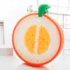 Esponja grande em formato de fruta para uso na cozinha, poderosa para remover manchas e gordura, pano de lavar louça espessado, fácil de limpar panelas e frigideiras, e evita que os alimentos grudem nos pratos.